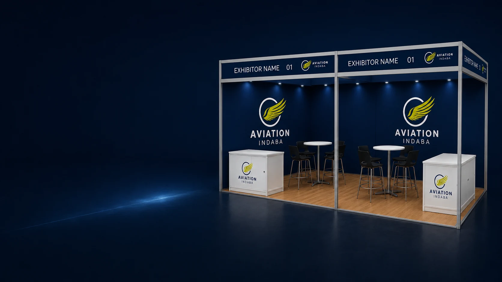 Aviation Indaba exhibition stand